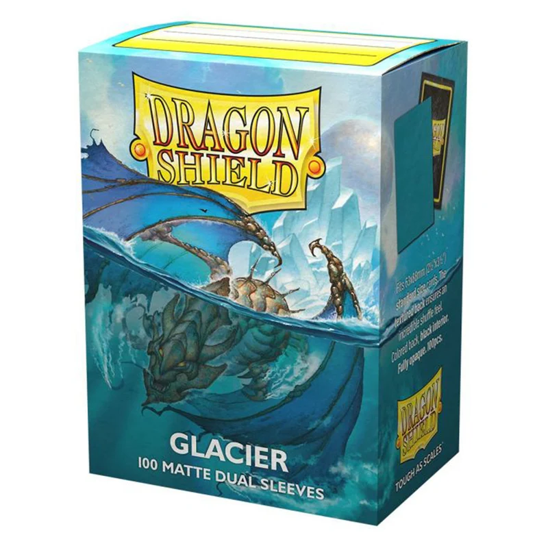 Arcane Tinmen Dragon Shield Standard 100ct Dual Matte Glacier Blue Sleeves 63x88mm