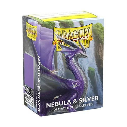 Arcane Tinmen Dragon Shield Standard 100ct Dual Matte Nebula Purple/Silver Sleeves 63x88mm