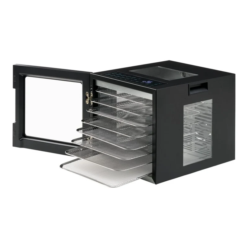 Morphy Richards 8 Shelf Food Dehydrator Stainless Steel Trays 10 Presets Black