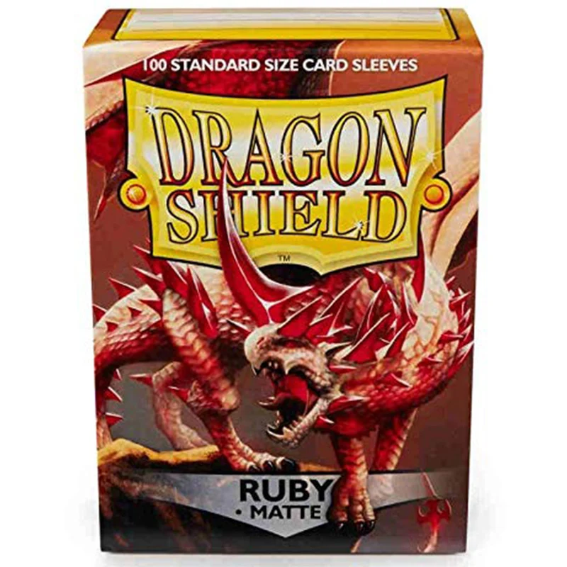 Arcane Tinmen Dragon Shield Standard 100ct Matte Ruby Red Sleeves 63x88mm