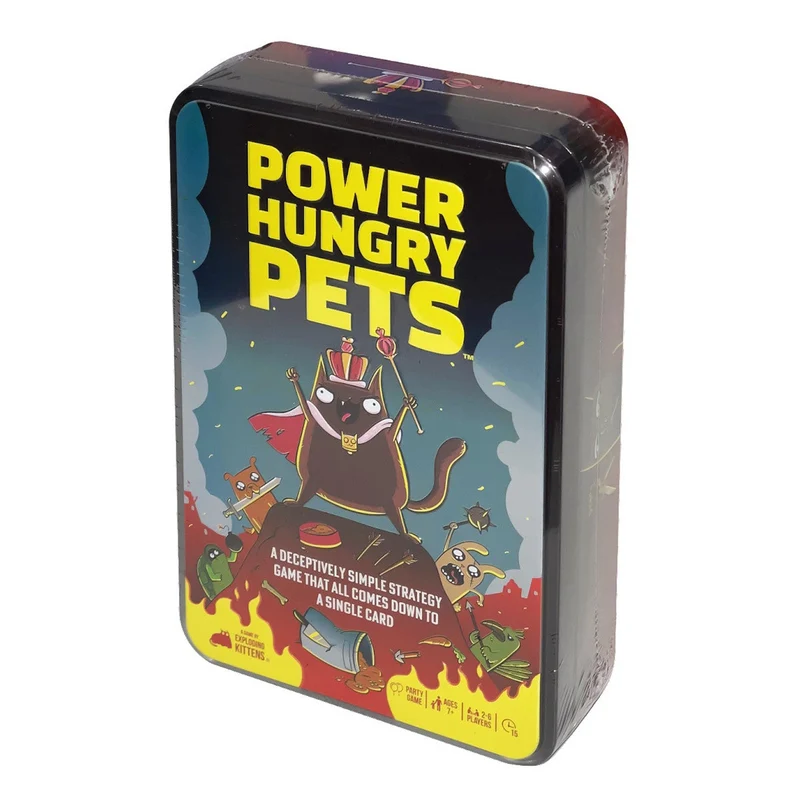 Power Hungry Pets Tin Box Edition - By Exploding Kittens