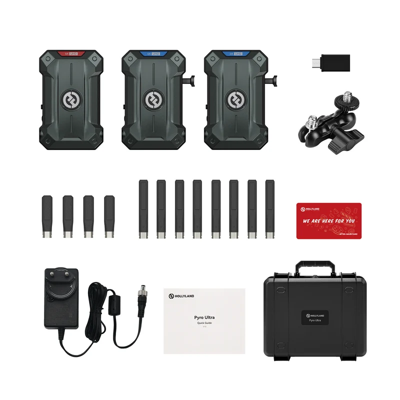 Hollyland Pyro Ultra Wireless 4K60 Transmission Kit (1TX + 2RX)