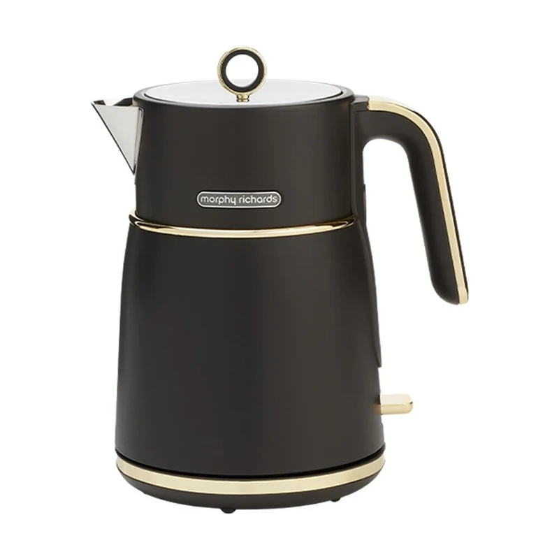 Morphy Richards Signature Soft Gold Kettle 2200W 1.5L 360 Base (Matte Black)