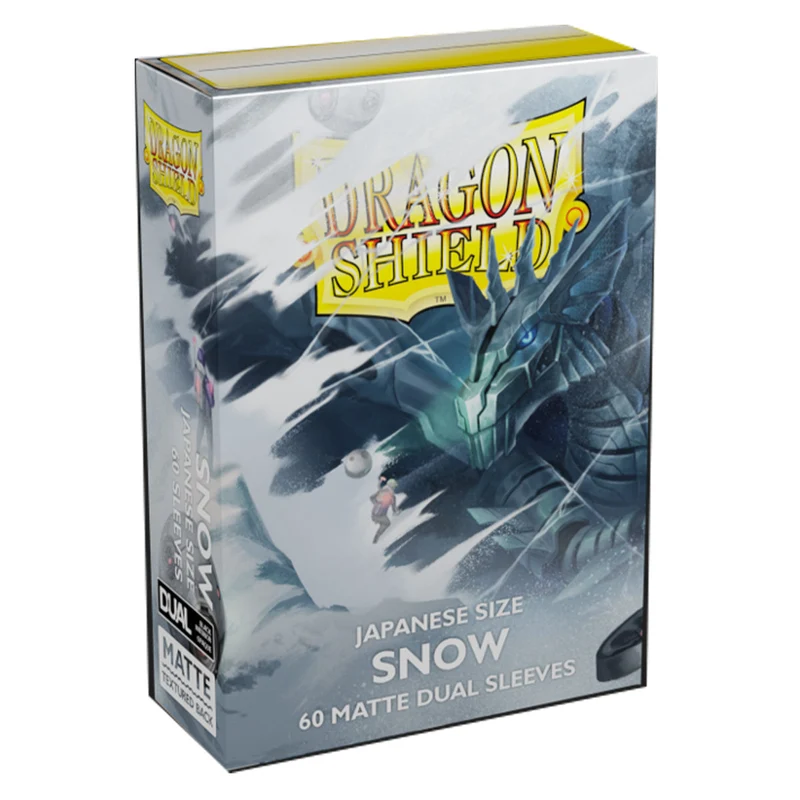 Arcane Tinmen Dragon Shield Japanese 60ct Dual Matte Snow White Sleeves 59x86mm