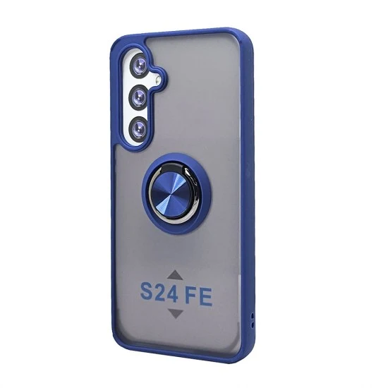 TPU Case w/ Magnetic Ring for Samsung S24 FE (blue)