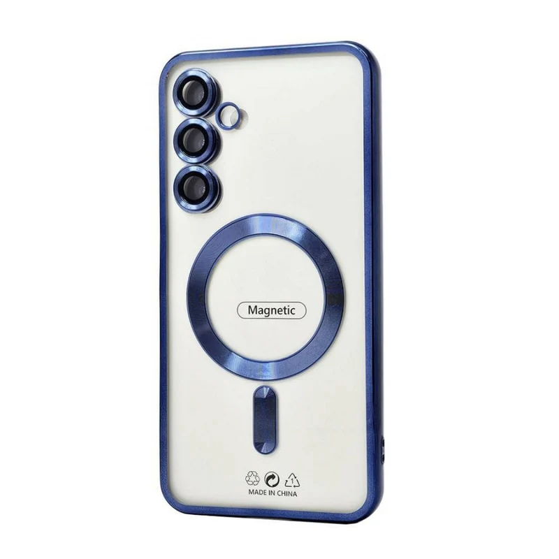 Electroplated Magsafe TPU Case for Samsung Galaxy S24 FE (blue)