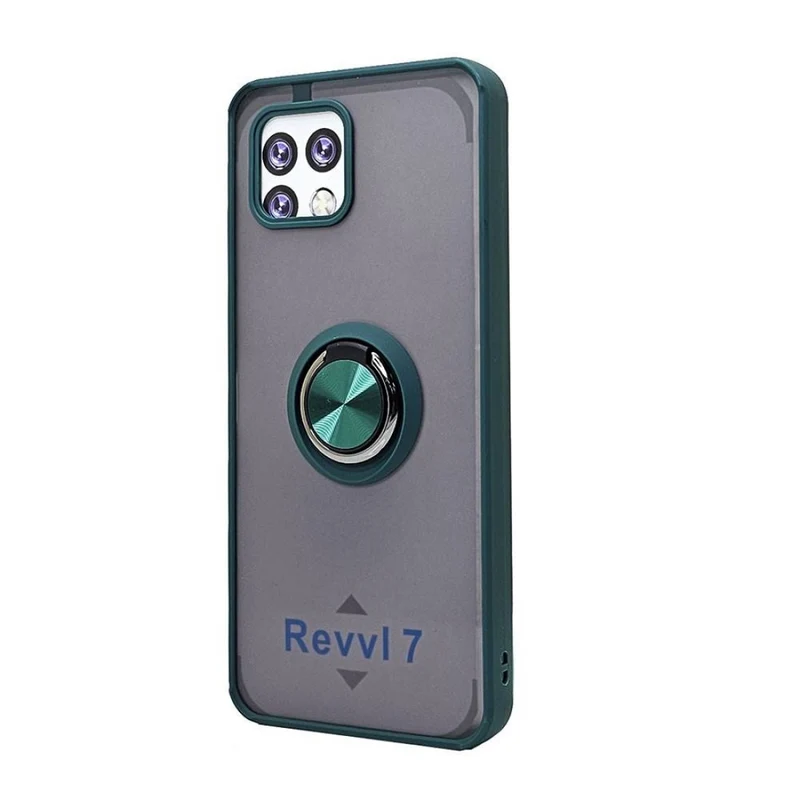 TPU Case w/ Magnetic Ring for Revvl 7 5G (green)