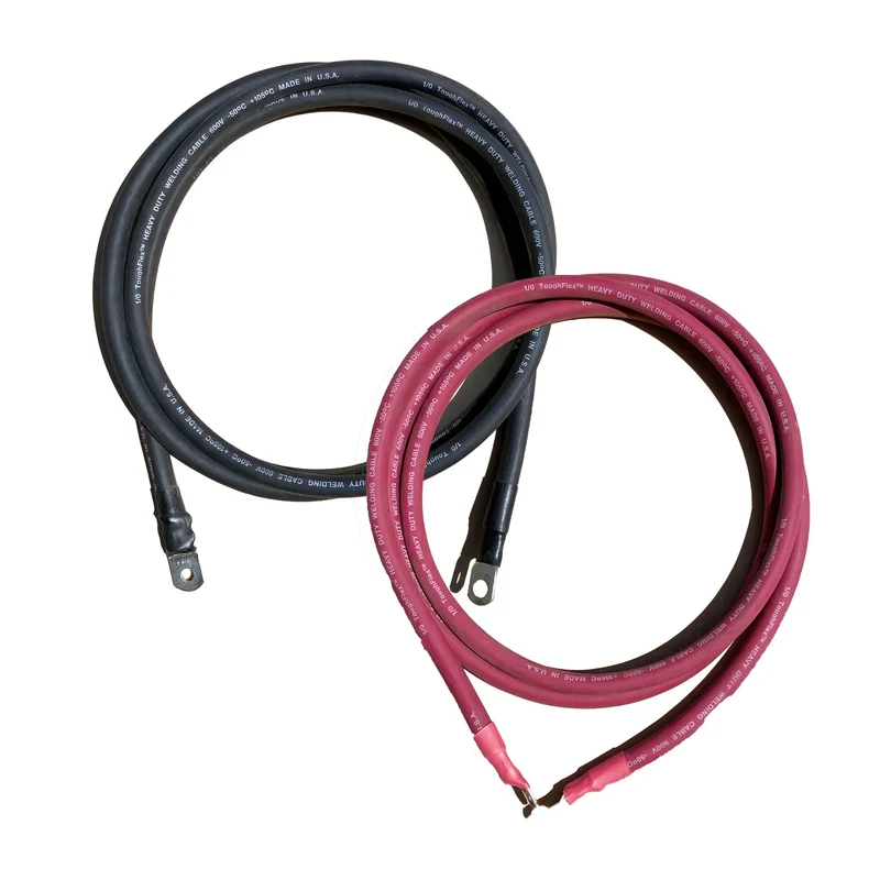 Heavy Duty 1/0 AWG Inverter and Inverter/Charger Cables (Pair) #1/0