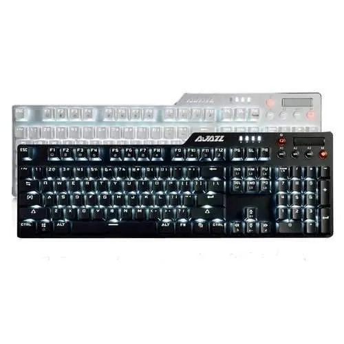 AJazz AK35i Assassin 104 Keys NKRO Wired White Backlit Mechanical Gaming Keyboard