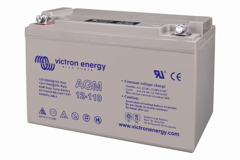 Victron Energy 12V/110Ah AGM Deep Cycle Batt. (M8)
