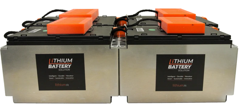 Lithium Battery Solution | 4X LBS 200 (LiFePO4) | Commercial Industrial battery Lithium-ion | with External BMS