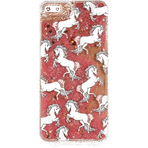 Dynamic Liquid Glitter Unicorn Quicksand PC Case for iPhone X/7/8/7Plus/8Plus