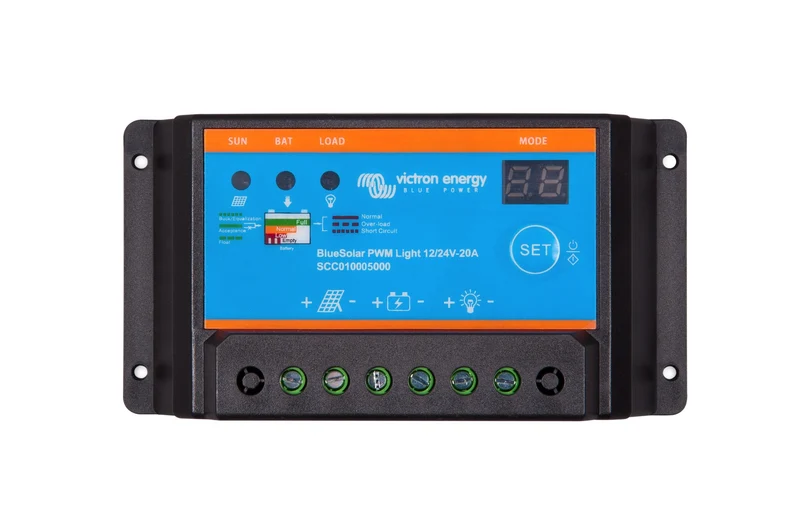 Victron Energy BlueSolar PWM-Light Charge Controller 12/24V-20A