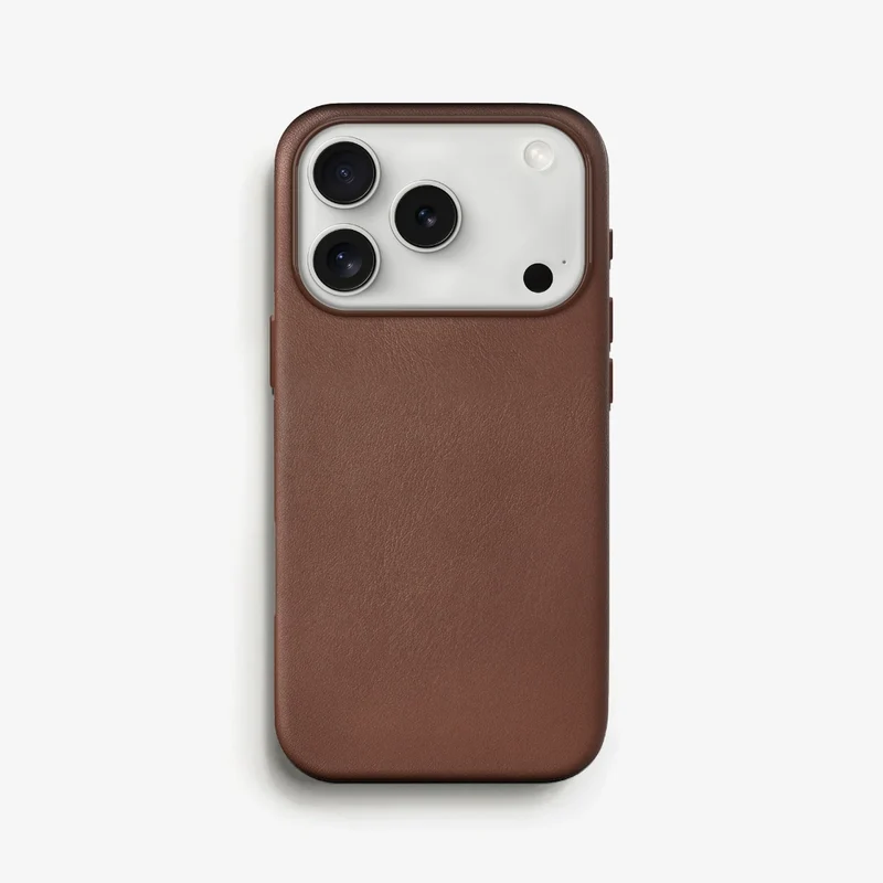 Étui en cuir vegan pour iPhone 18 Pro