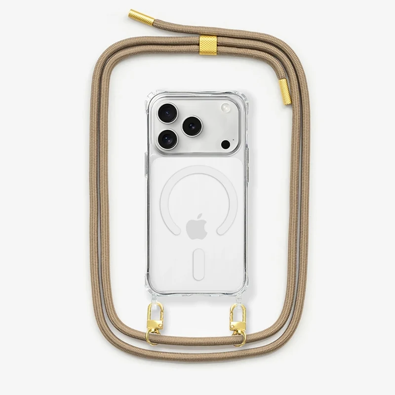 iPhone 17 Pro Max Chaîne pour téléphone portable Transparent MagSafe