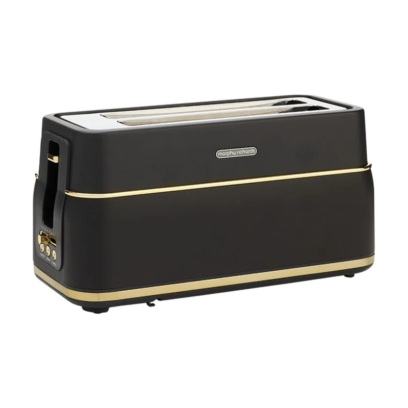 Morphy Richards Signature Soft Gold 4-Slice Toaster (Matte Black)