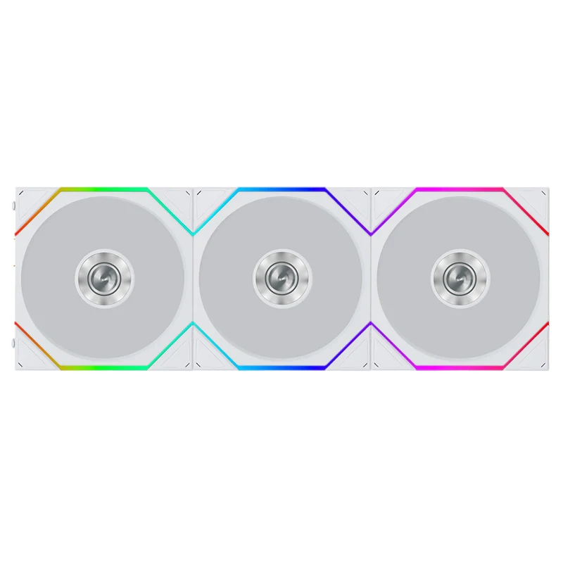 Lian Li Uni Fan TL Flex 2.4GHz Wireless 120mm Reverse Blade ARGB Fan 3 Pack - White (12RTL1F3W)