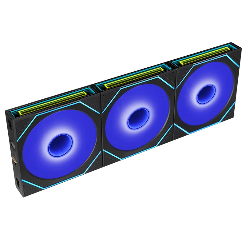 Lian Li Uni Fan SL Infinity Flex 2.4GHz Wireless 120mm Reverse Blade ARGB Fan 3 Pack - Black (12RSLIN1F3B)