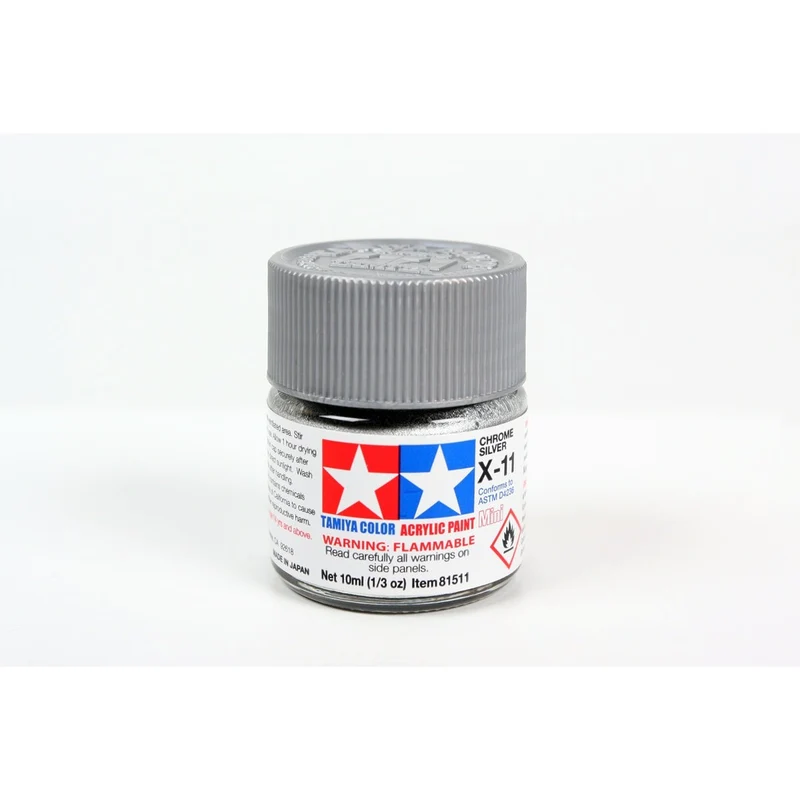 Tamiya Acrylic Gloss Chrome Silver 10ml