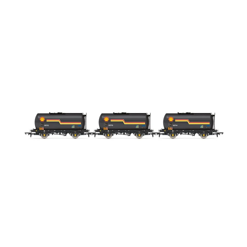 Hornby OO Shell TTA Tank Wagon Triple Pack - Era 8