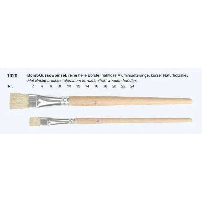 Vp Leonhardy Flat Bristle Short Handle Brush 2