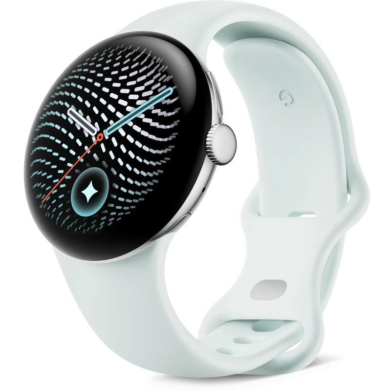 Google Pixel Watch 5 41mm LTE (Polished Silver/Fog Active Band 2nd Gen)