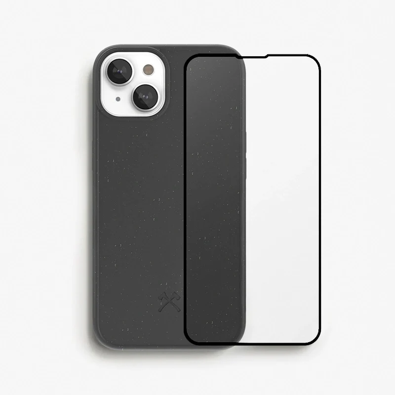 Bio Case + Fullscreen verre blindé iPhone 14 noir