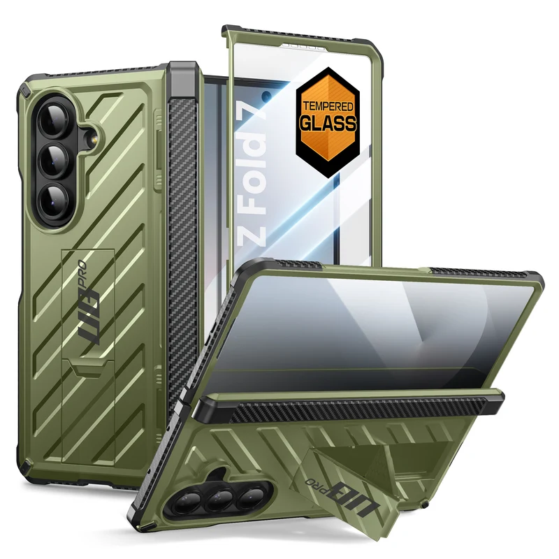Galaxy Z Fold7 Unicorn Beetle PRO Rugged Case - Dark Green