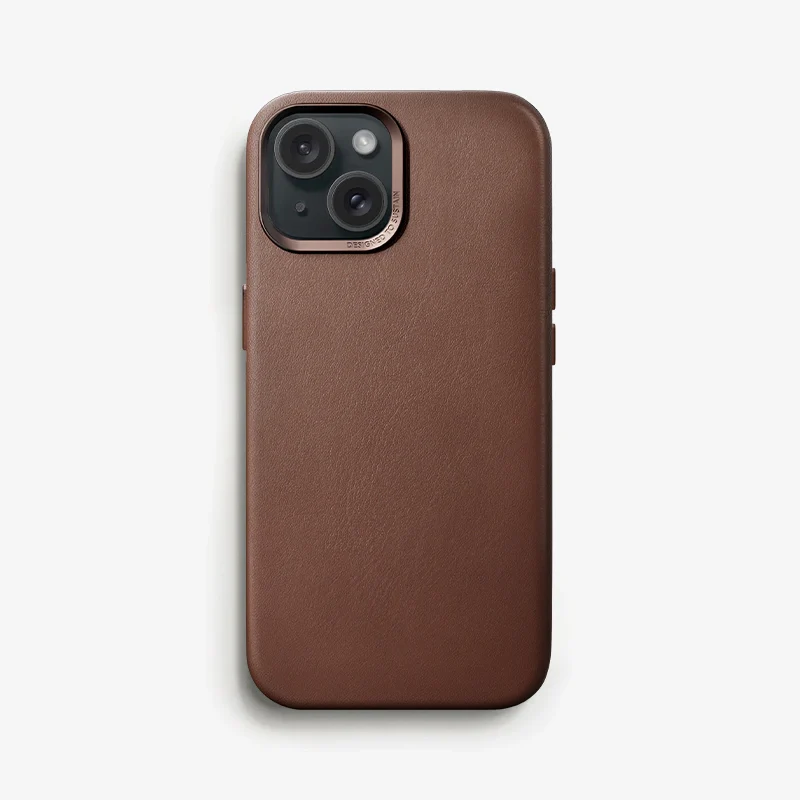 iPhone 15 Plus étui en cuir Vegan
