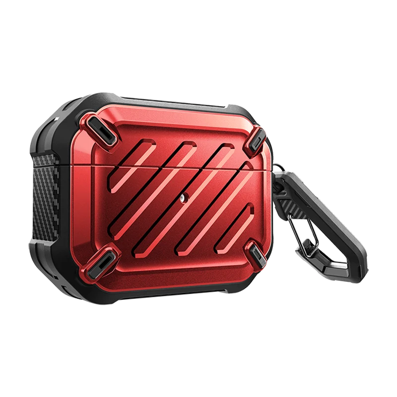 Apple AirPods Pro 2 Unicorn Beetle PRO Rugged Case-Metallic Red