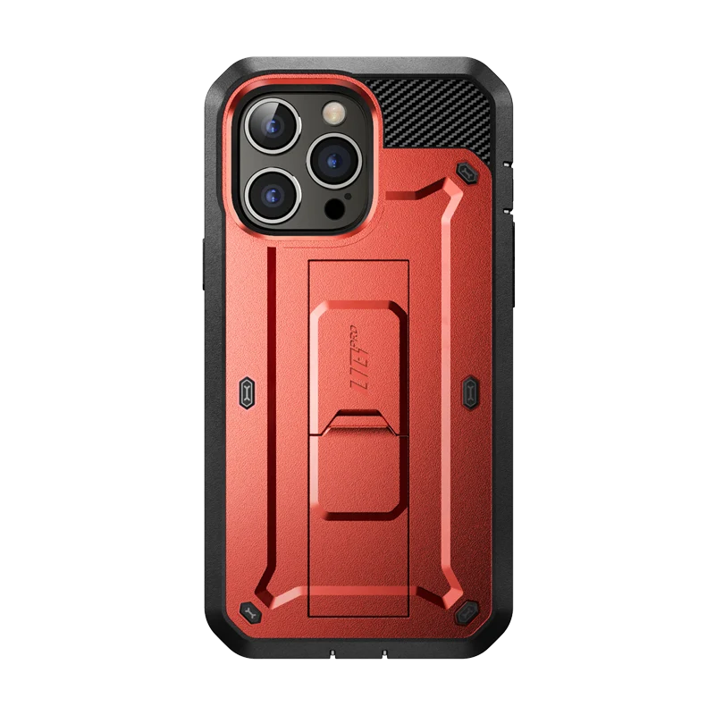 iPhone 14 Pro Max 6.7 inch Unicorn Beetle PRO Rugged Case-Metallic Red