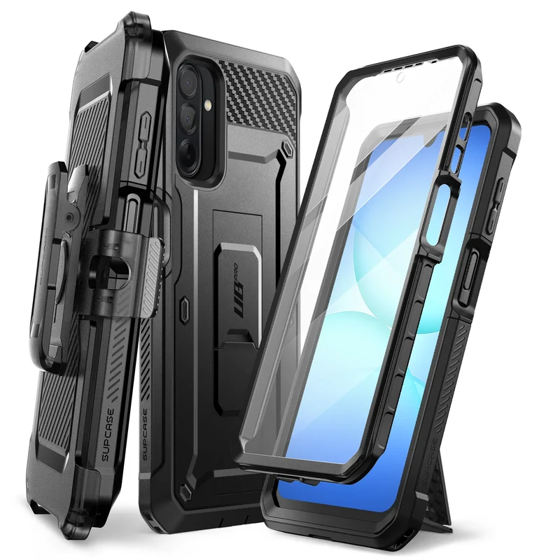 UB Pro Series Galaxy A17 5G Rugged Holster Case - Black