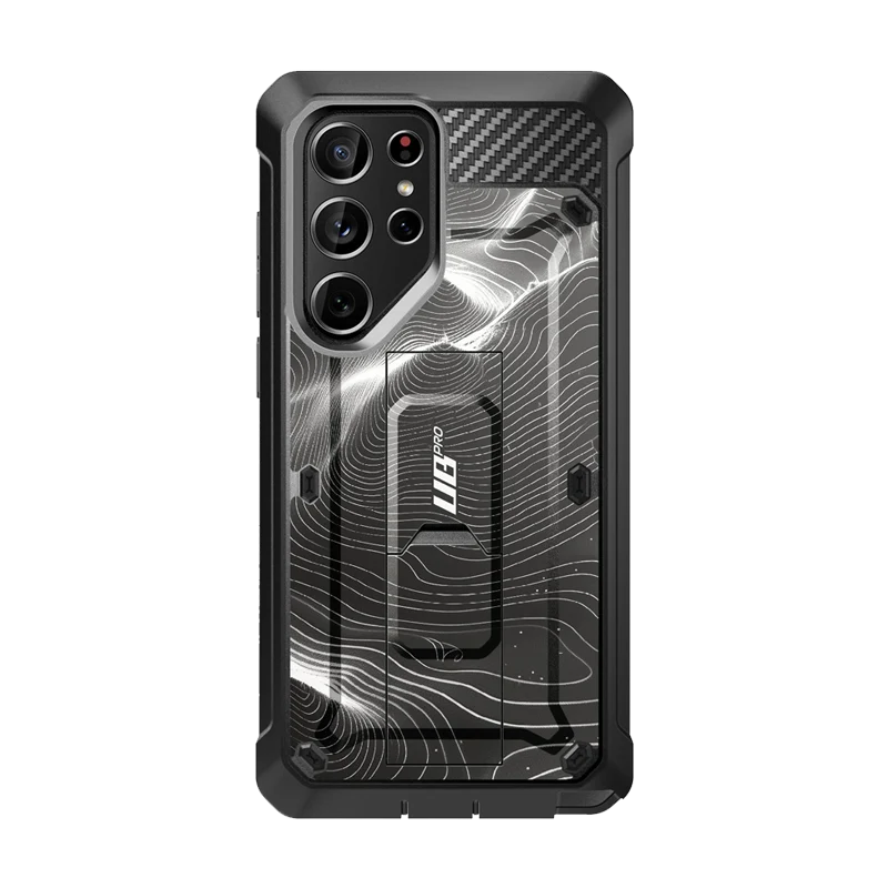 Galaxy S24 Ultra Unicorn Beetle PRO Rugged Case-Black Ripple