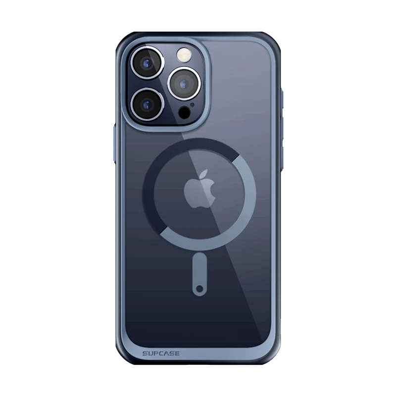 iPhone 15 Pro 6.1 inch Unicorn Beetle MAG Slim Clear MagSafe Case-Blue