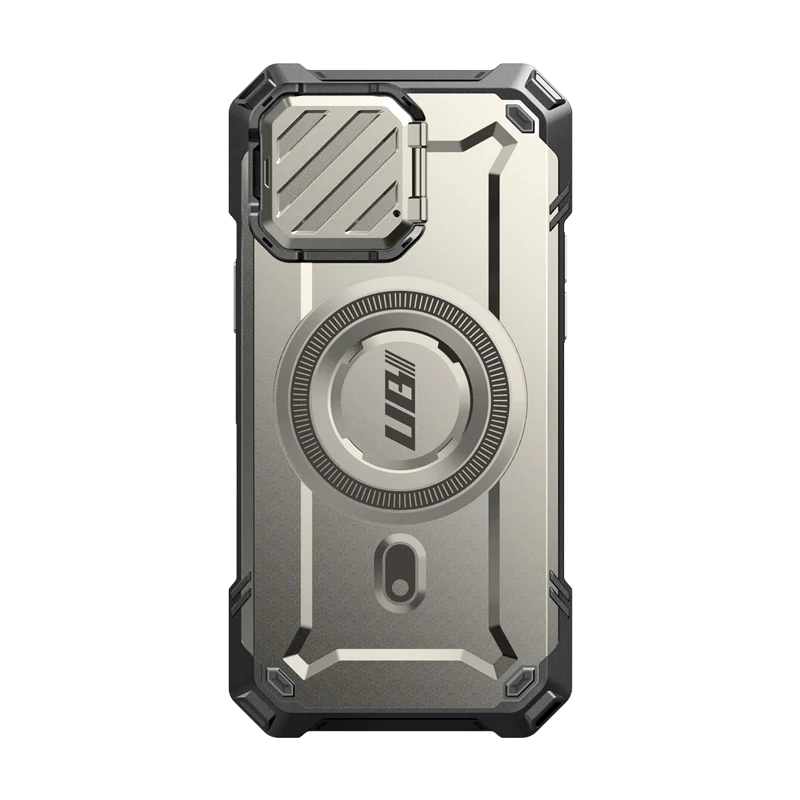 iPhone 15 Pro 6.1 inch Unicorn Beetle MAG XT MagSafe Case-Titan Gray