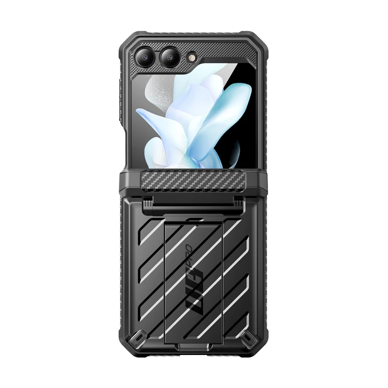 Galaxy Z Flip5 Unicorn Beetle PRO Rugged Case with Belt Clip-Black