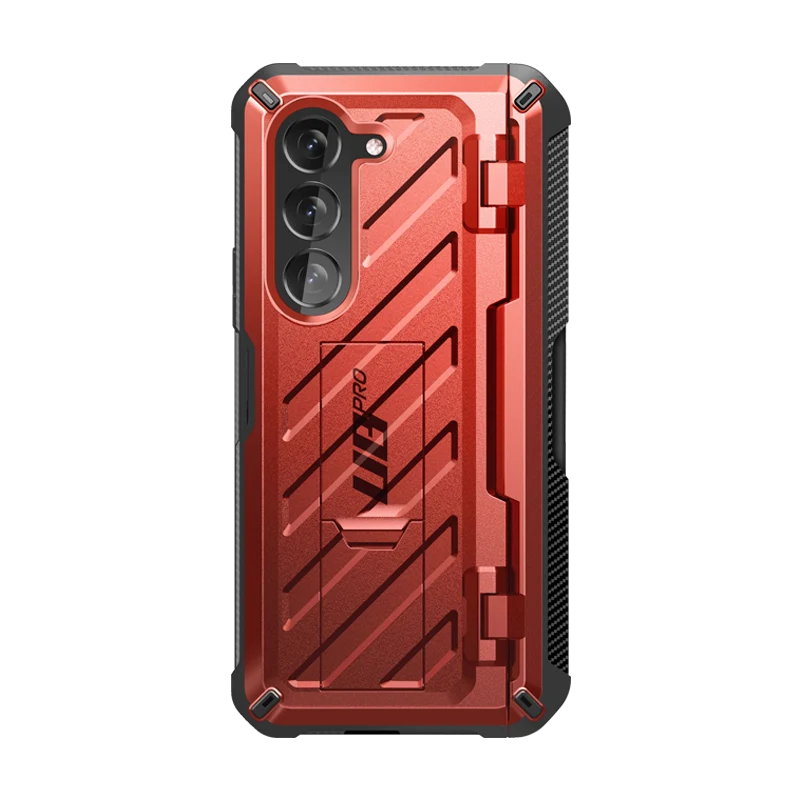 Galaxy Z Fold5 Unicorn Beetle PRO Rugged Case with S-Pen Holder-Metallic Red