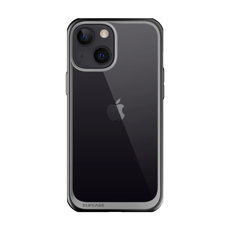 iPhone 13 6.1 inch Unicorn Beetle Style Slim Clear Case-Black