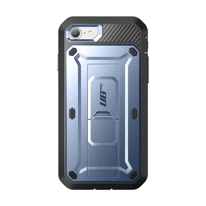 iPhone SE Unicorn Beetle Pro Full-Body Case with Kickstand-Metallic Blue