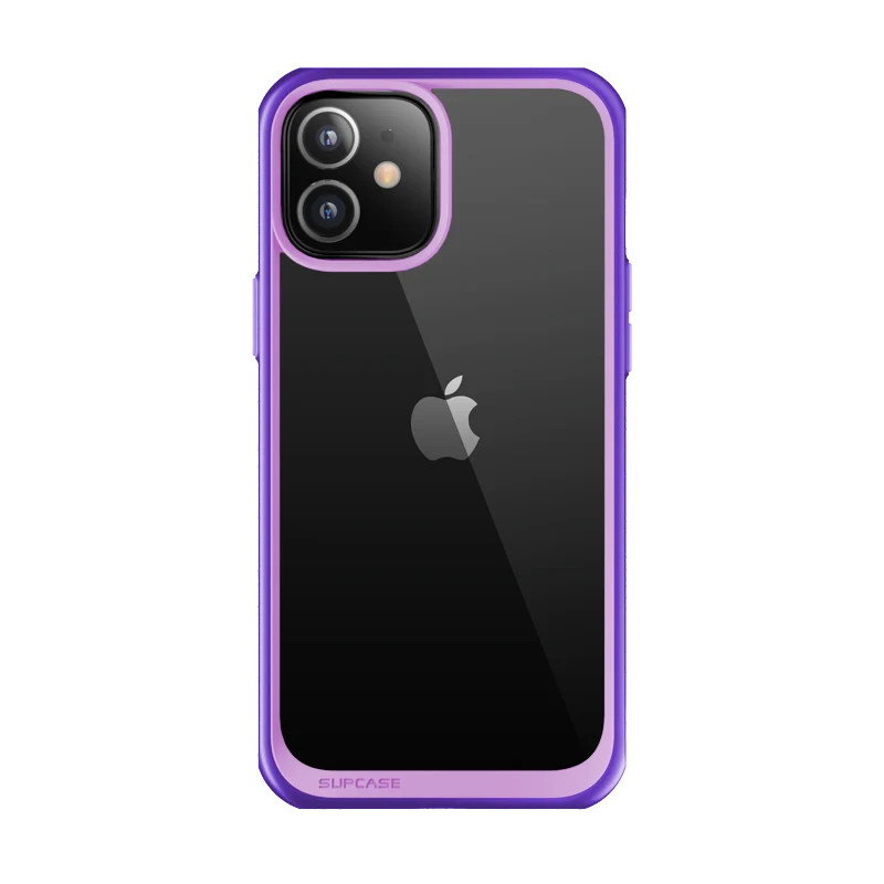 iPhone 12 mini 5.4 inch Unicorn Beetle Style Slim Clear Case-Purple