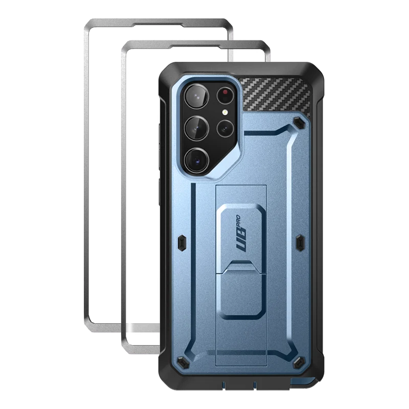 Galaxy S23 Ultra Unicorn Beetle PRO Screen Protector Case-Metallic Blue