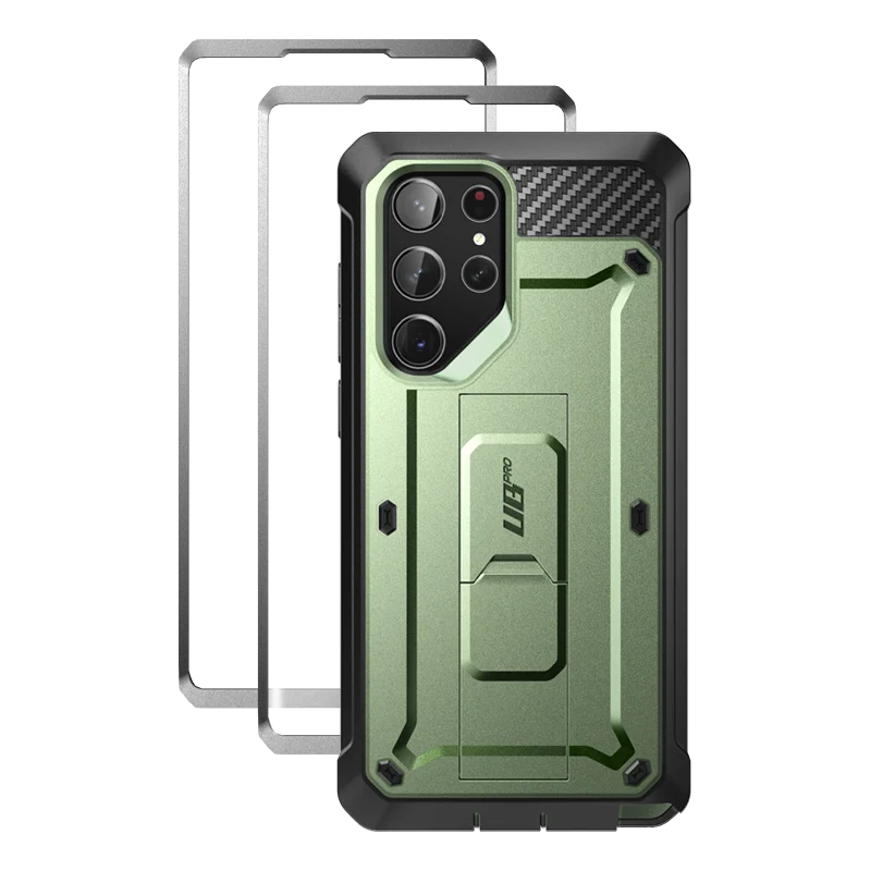 Galaxy S23 Ultra Unicorn Beetle PRO Screen Protector Case-Dark Green