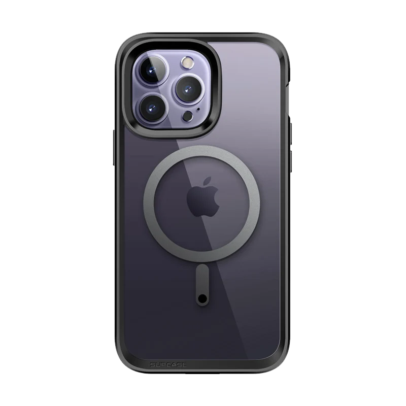 iPhone 14 Pro 6.1 inch Unicorn Beetle EDGE MAG with Screen Protector Clear Case-Black
