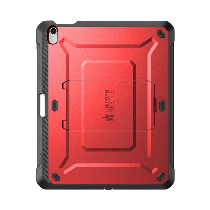 iPad 10.9" 2022 Unicorn Beetle PRO Rugged Kickstand Case-Metallic Red