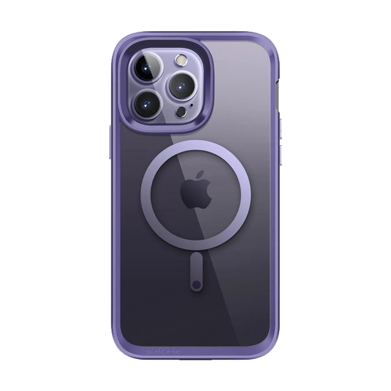 iPhone 14 Pro Max 6.7 inch Unicorn Beetle EDGE MAG with Screen Protector Clear Case-Deep Purple