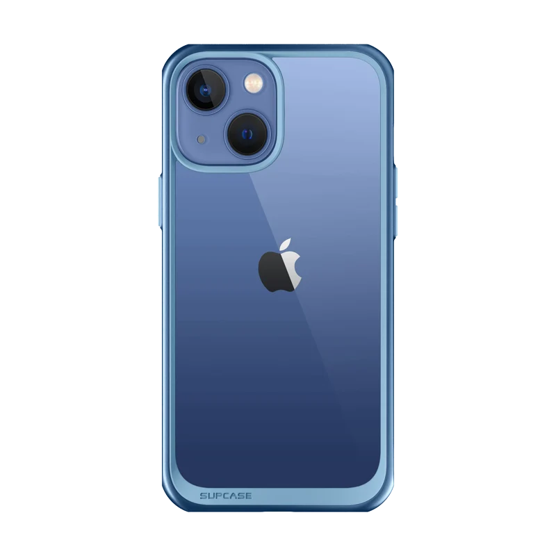 iPhone 14 Plus 6.7 inch Unicorn Beetle Style Slim Clear Case-Blue