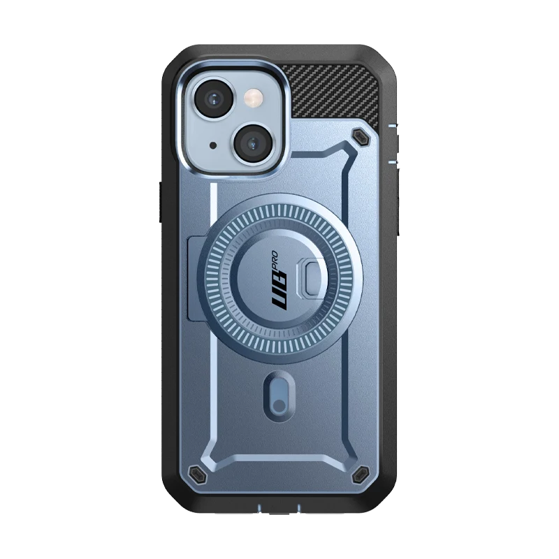 iPhone 14 Plus 6.7 inch Unicorn Beetle PRO MAG Rugged MagSafe Case-Metallic Blue