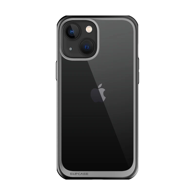 iPhone 14 Plus 6.7 inch Unicorn Beetle Style Slim Clear Case-Black