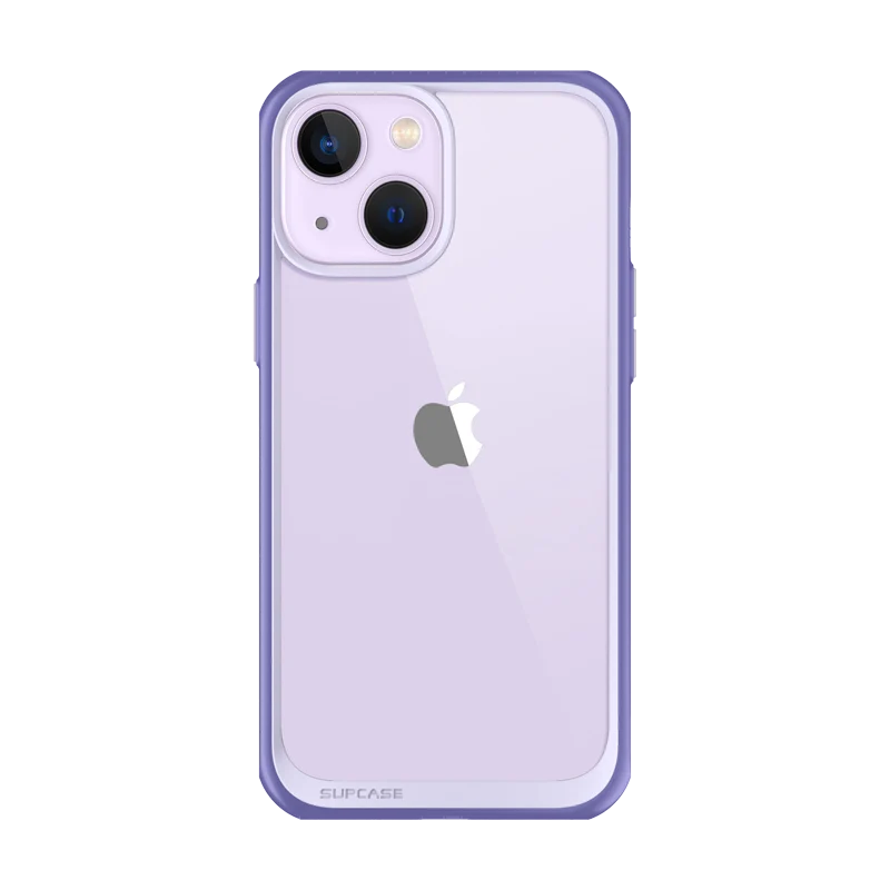 iPhone 14 Plus 6.7 inch Unicorn Beetle Style Slim Clear Case-Deep Purple