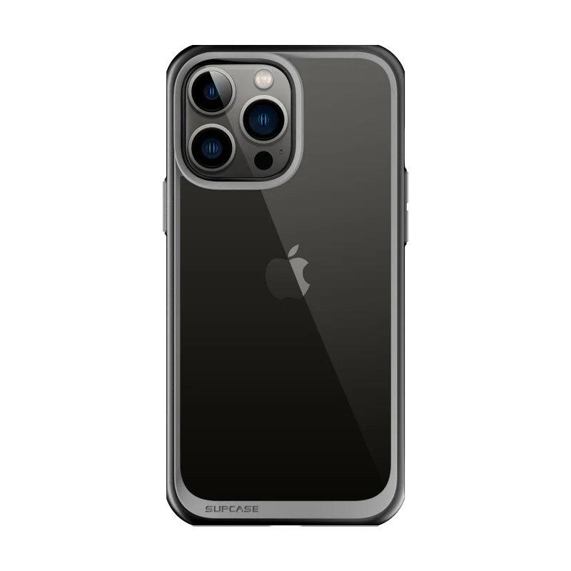 iPhone 14 Pro Max 6.7 inch Unicorn Beetle Style Slim Clear Case-Black
